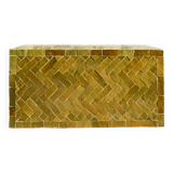 Table basse en Zellige moderne vert olive
