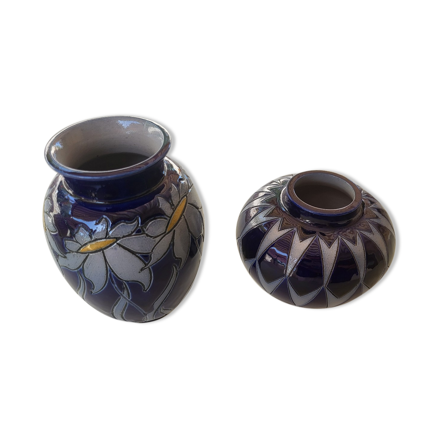 Lot de 2 vases alsaciens