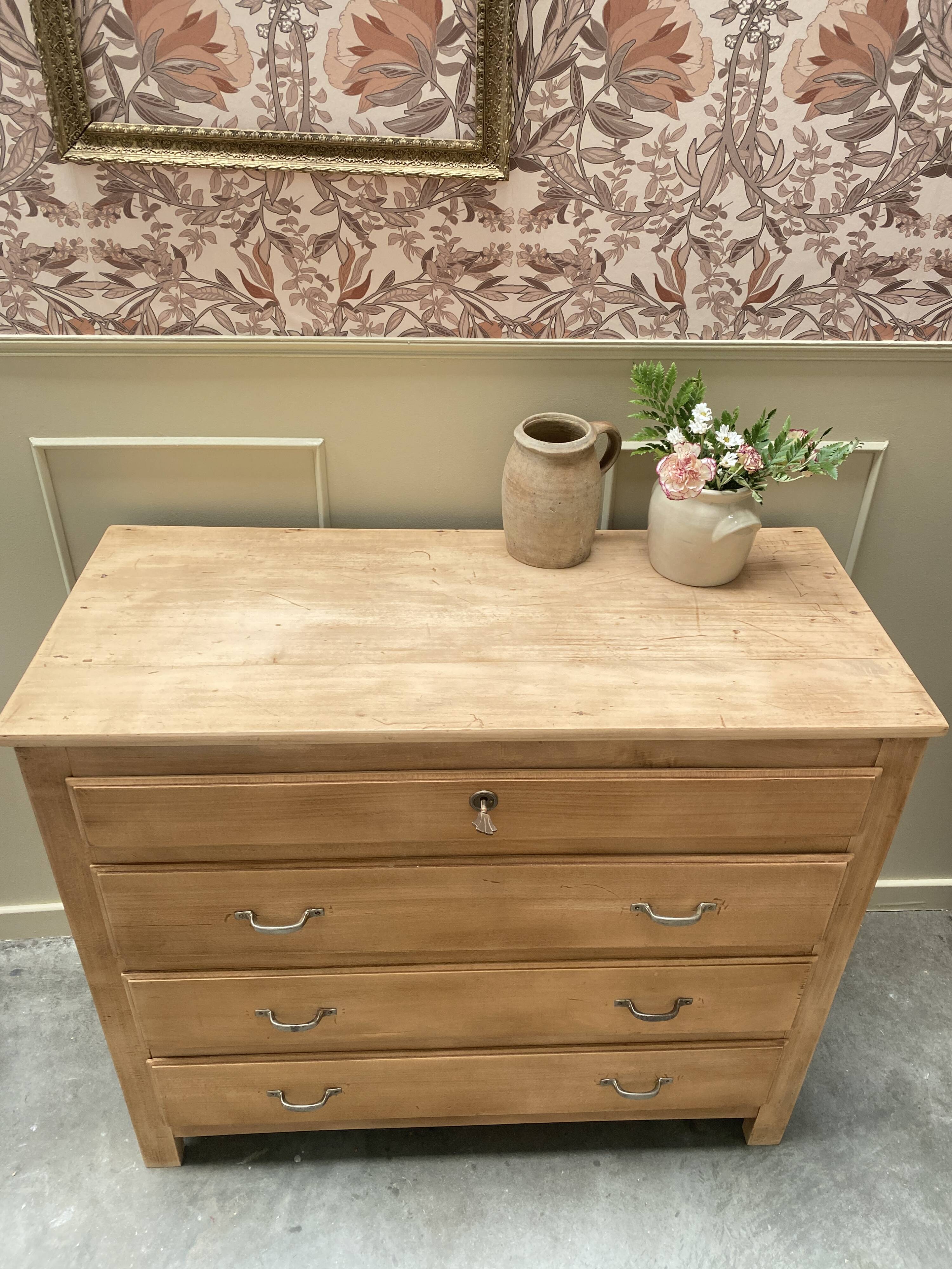 Large renovated antique chest of drawers