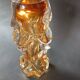 Amber glass vase design Jan Beranek vintage
