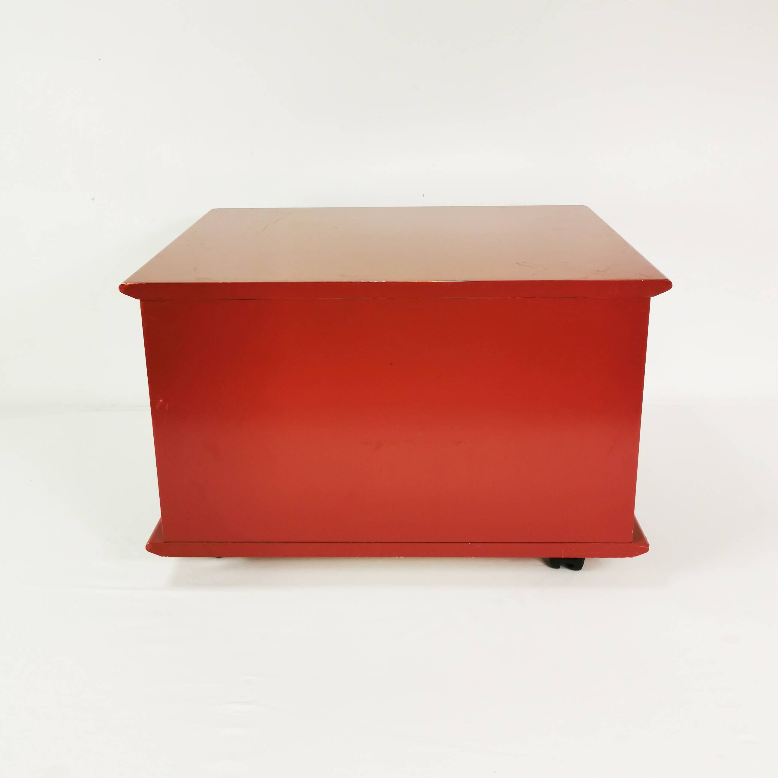 Modernist wall table-cabinet, mutaro, interlubke, germany, 1970s.
