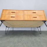 Mid-Century Danish Sideboard with Teak Veneer and Hairpin Legs, 1960