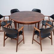 1960s Mid-Century Dining Set, 6 Carlton Armchairs by Låte Møbelfabrikk & Ex