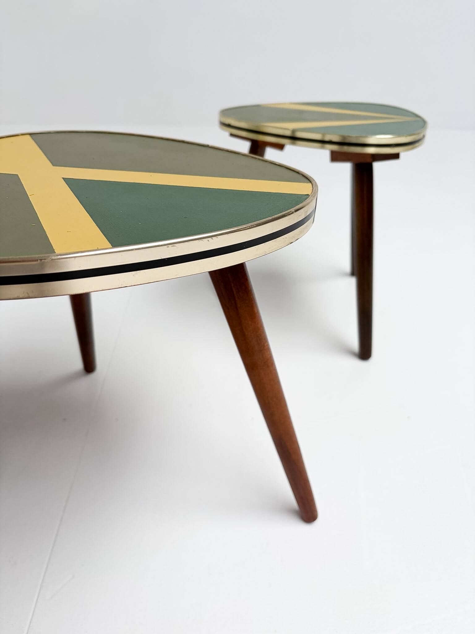 Set of 3 restored plant stands from France, 1960s