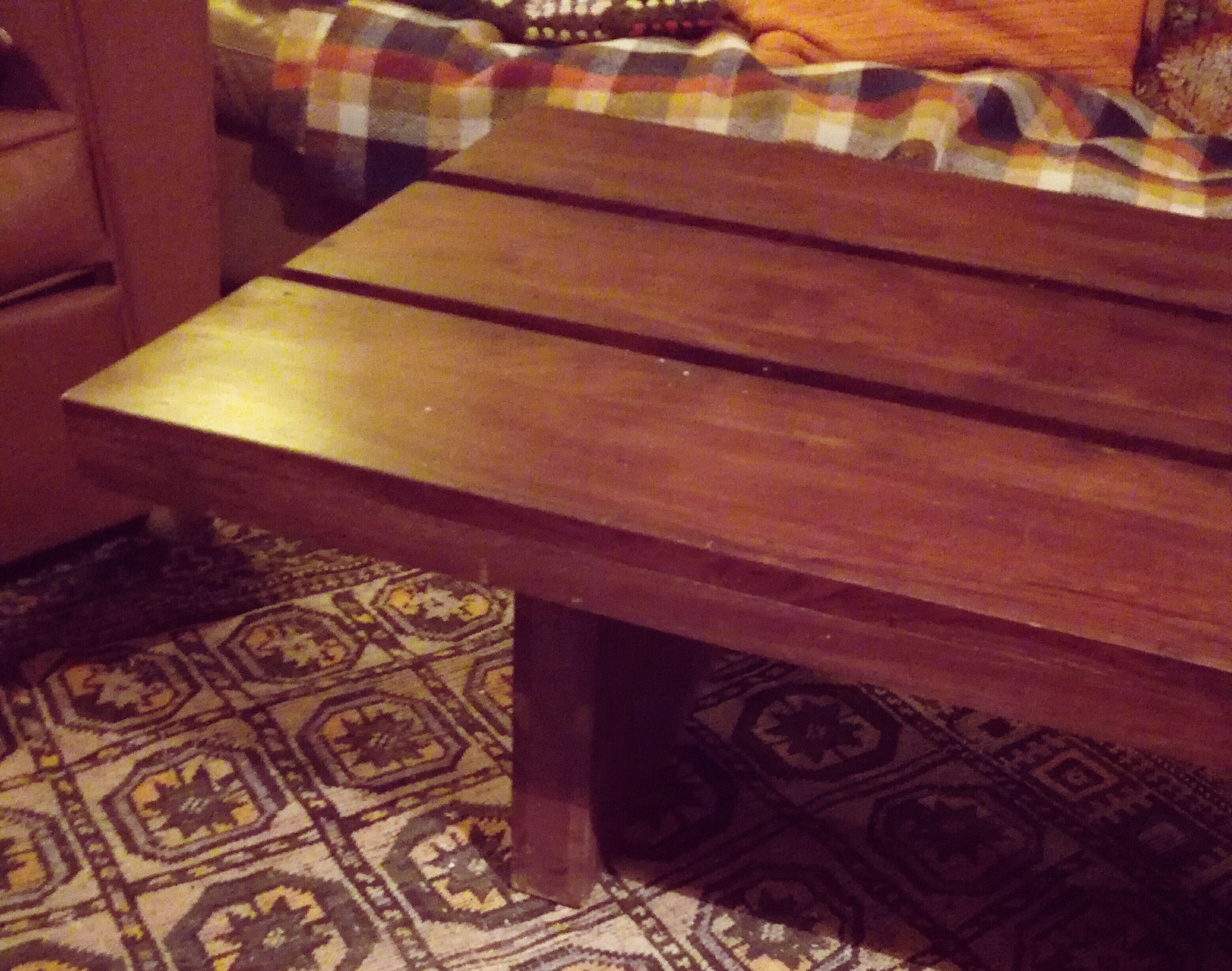 Solid teak coffee bass table