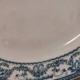 Old oval dish Manufacture Impériale et royale Belgium model Nimy