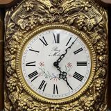 Artisanal Comtoise oak clock