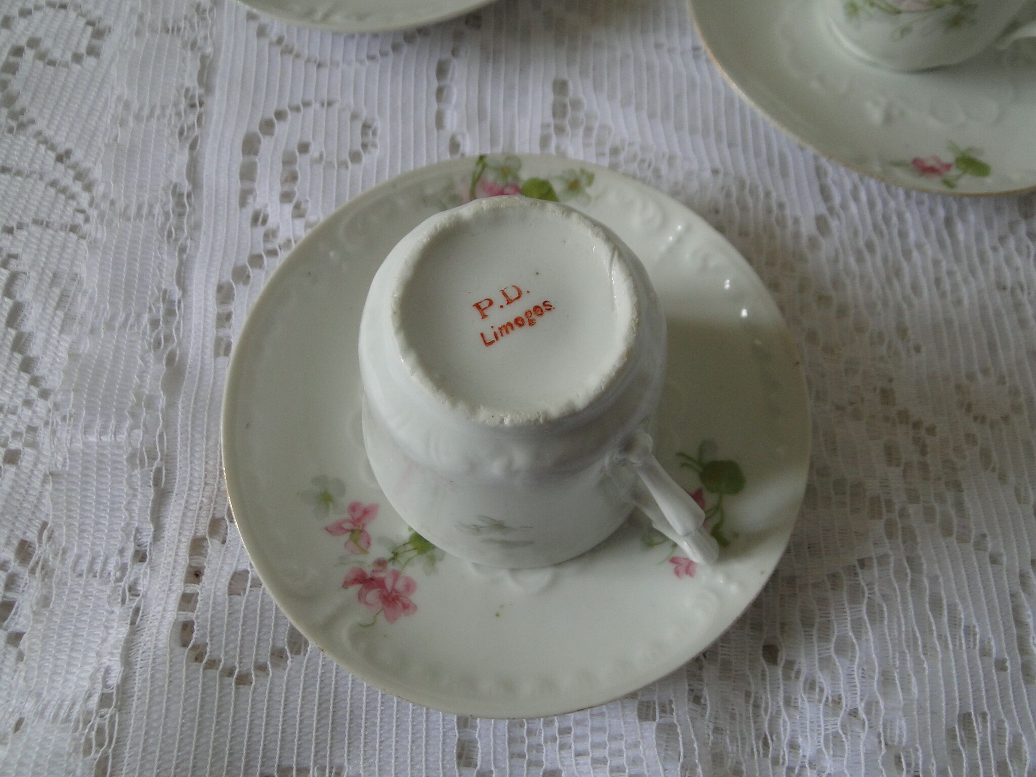 Limoges porcelain coffee service