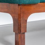 Romantica living room set by Piero Ranzani for Elam in walnut Italy 1950s