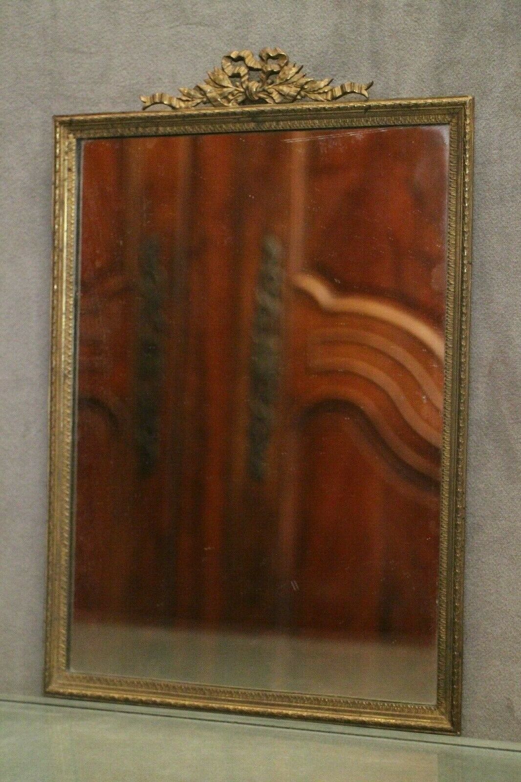 Mirror bronze frame 19th Louis 16 28.6x19cm