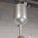 Antique orange German Art Deco WMF Ikora glass pendant lamp 1930