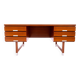 Teak desk, Eigil Petersens Mobelfabrik, Denmark, 1970s.