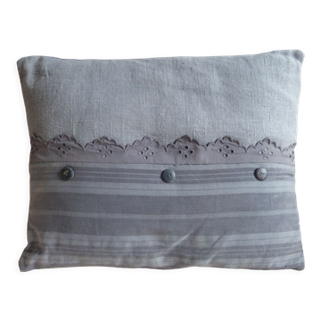 Coussin en lin et chanvre