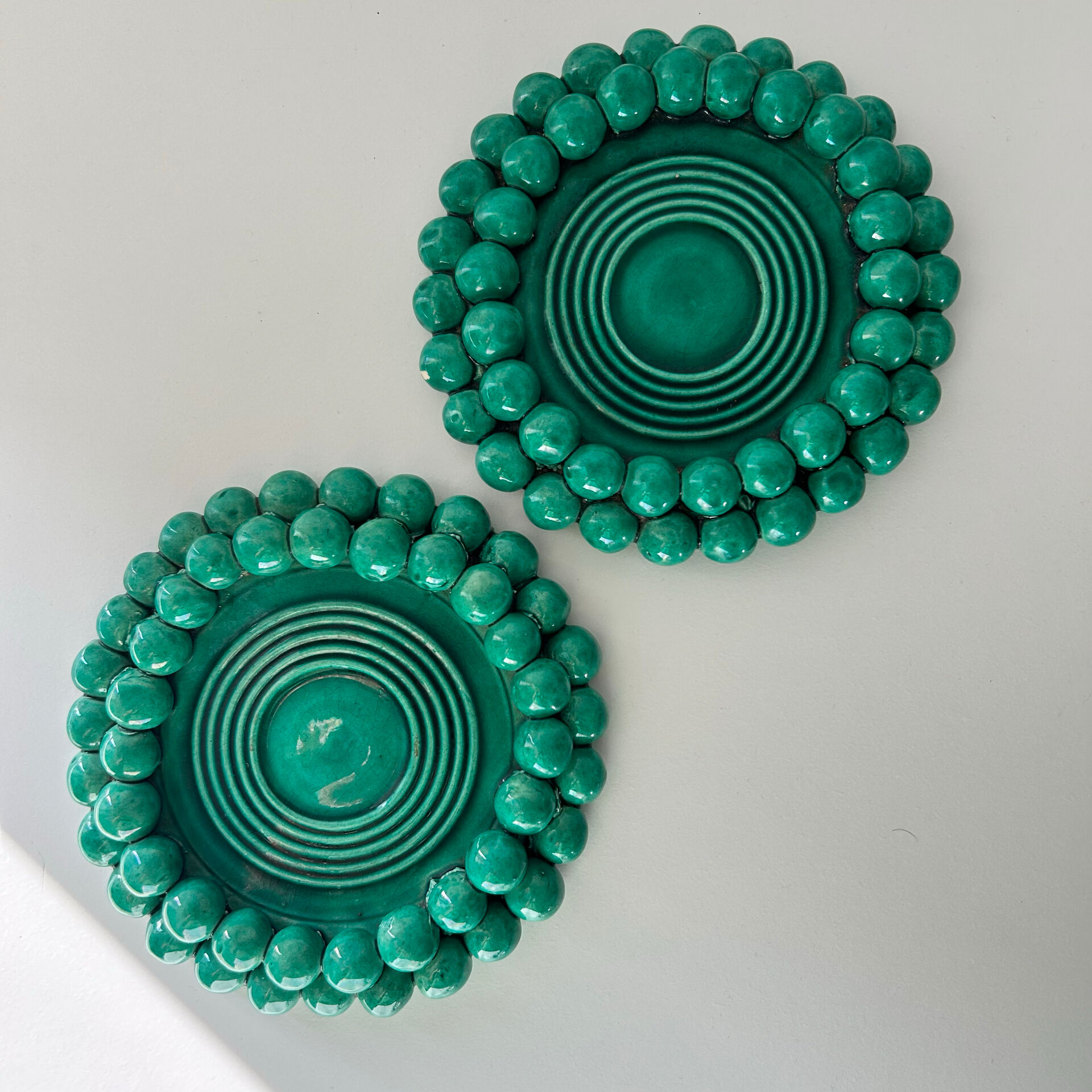 Paire de petits plats C.Darras Antibes 1948