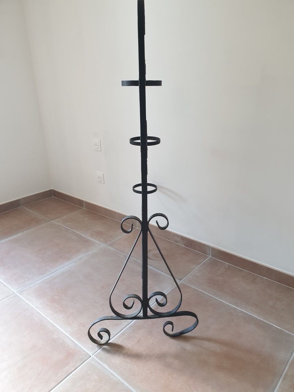 Gate wrought iron plants