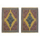 Pair of Yellow Kilims Handmade Persian Flatwoven Area Rugs- 81x115cm