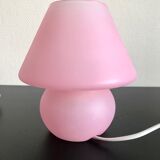 Paire de lampes champignon en verre