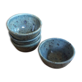 Series of 4 sandstone bowls