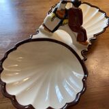 Henriot Quimper double earthenware bowl