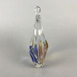 Art Glass Basket by O. Lipa and L. Metelak,  Moser, Czechoslovakia, 1970's