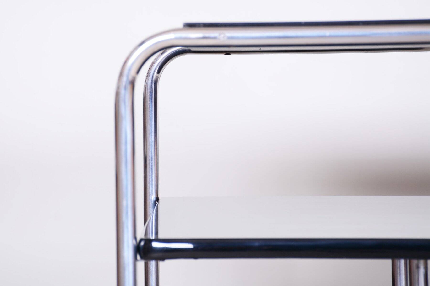 Bauhaus Writing Desk in Chrome, Steel and Wood, Germany, 1930s