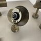2 of 4 minimalist solid Brass "tube" SPOT Ceiling wall Lights, Italy 1970s