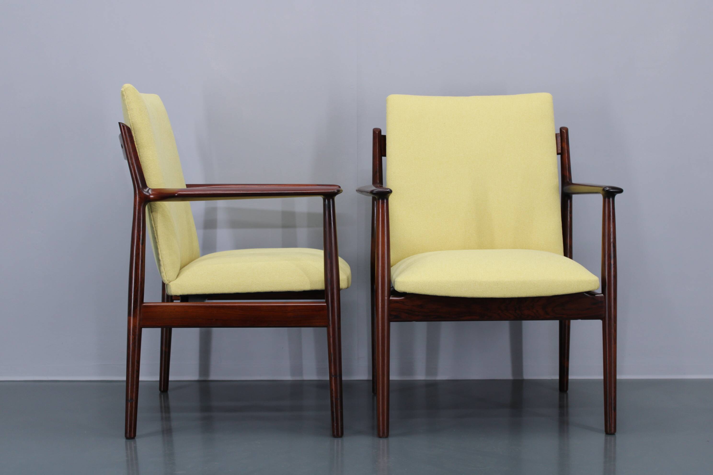1960s Pair of Arne Vodder 431 Armchairs by Sibast Mobler, Denmark