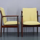 1960s Pair of Arne Vodder 431 Armchairs by Sibast Mobler, Denmark