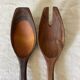Olive wood salad servers