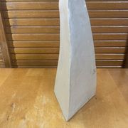 Vase HILBORN Pottery Design Céramique Grise Lignes Géométriques Vintag