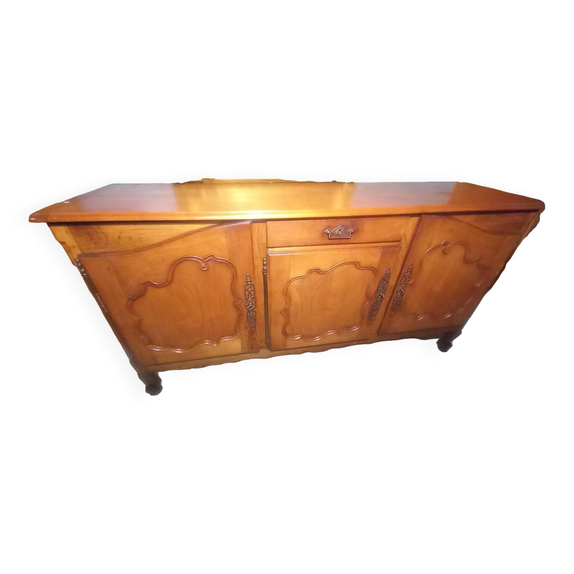 Louis XV oak and cherry wood sideboard