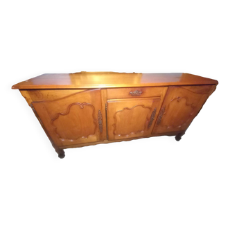 Louis XV oak and cherry wood sideboard