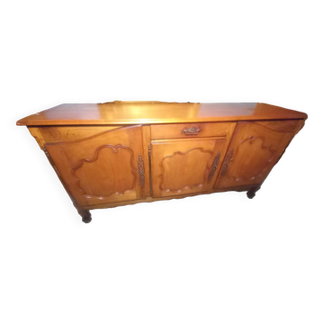 Louis XV oak and cherry wood sideboard