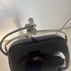 1930s vintage lamp Pirouett Art Deco black opaline - 45 cm