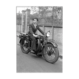 Motorcycle young man 1920