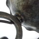 Real wrought iron wall sconce assembled and uns welded, porcelain and brass sleeves -1930/40
