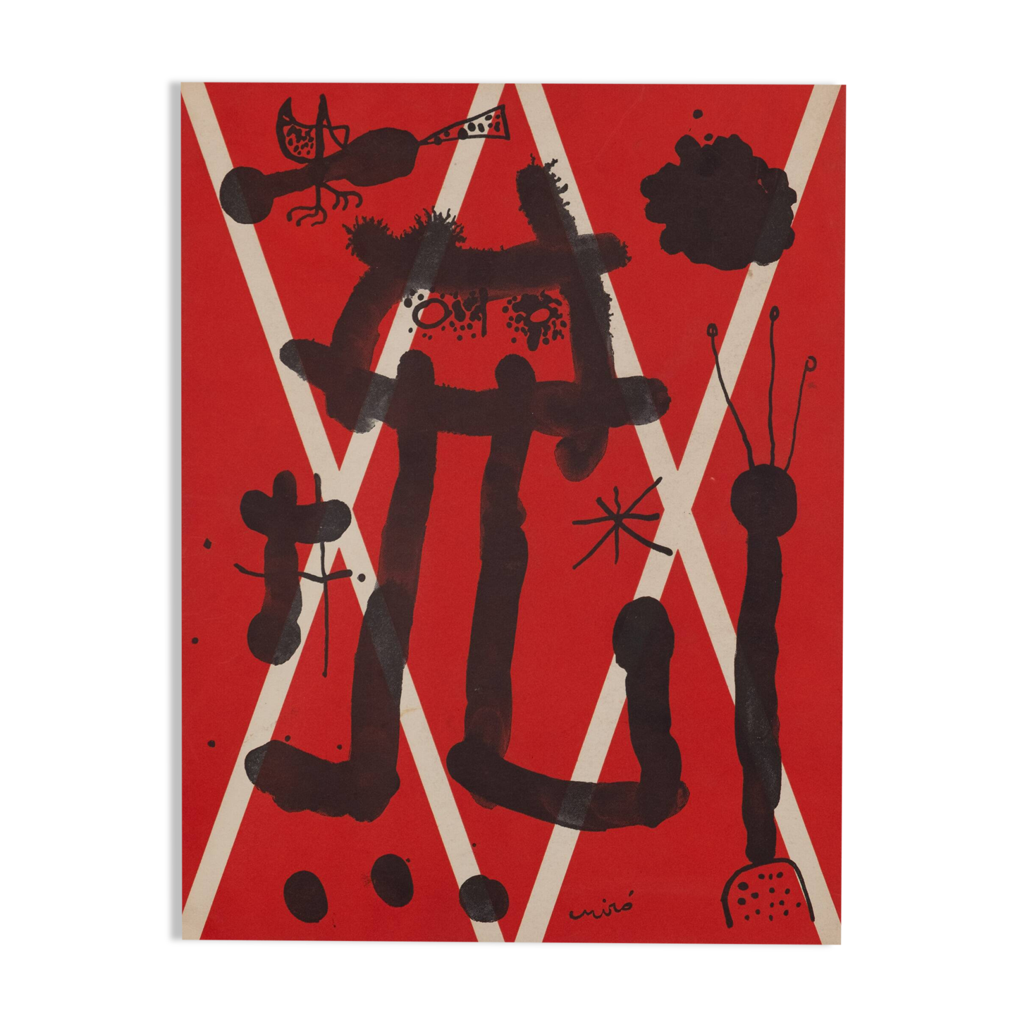 Joan miro: the surrealist peasant - original lithograph