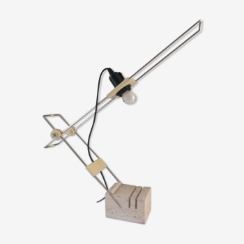 Fratelli Mannelli table lamp in travertine