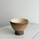 Petite coupe vintage en grès rustique émaillé