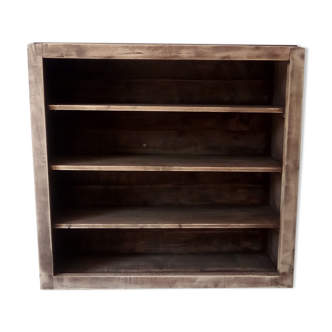 Vintage furniture shelves wall library