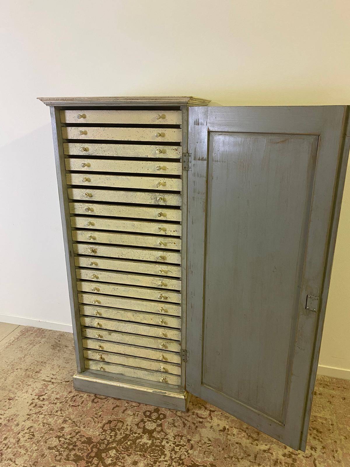 Workshop cabinet - haberdashery cabinet with 20 drawers