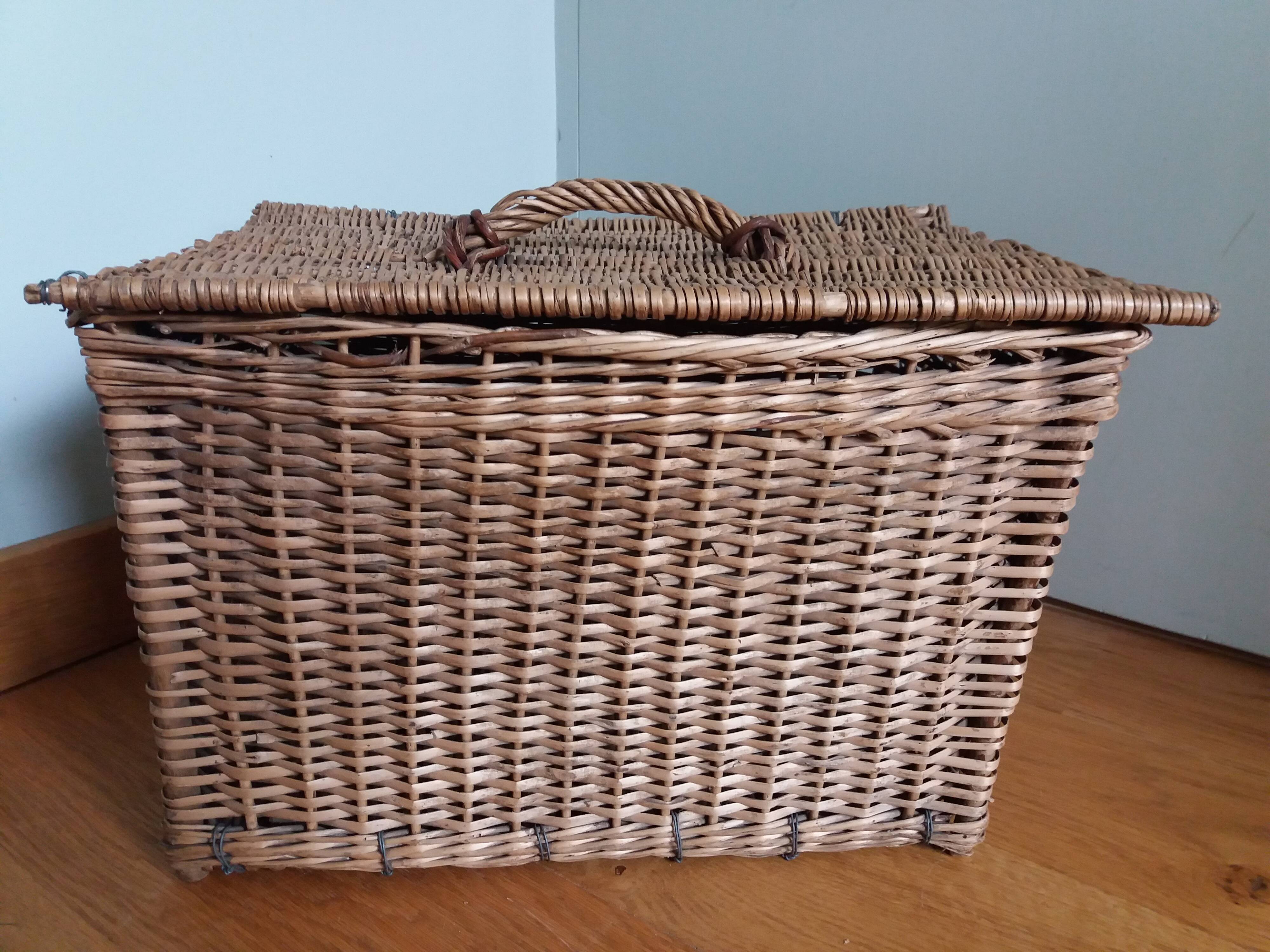 wicker box basket