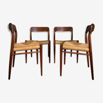 Set de 4 chaises Niels Otto Møller 1960