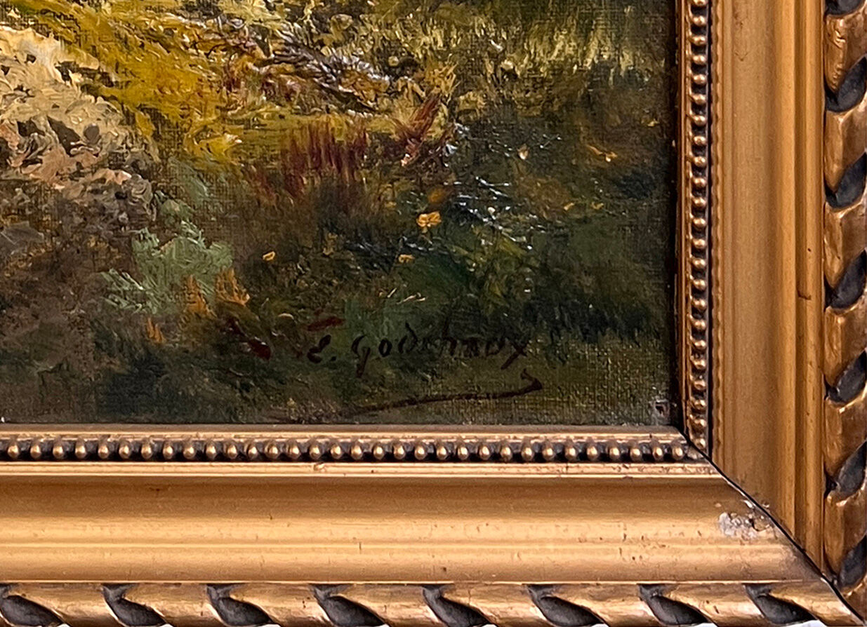 Oil on canvas by Emile Godchaux - Painting