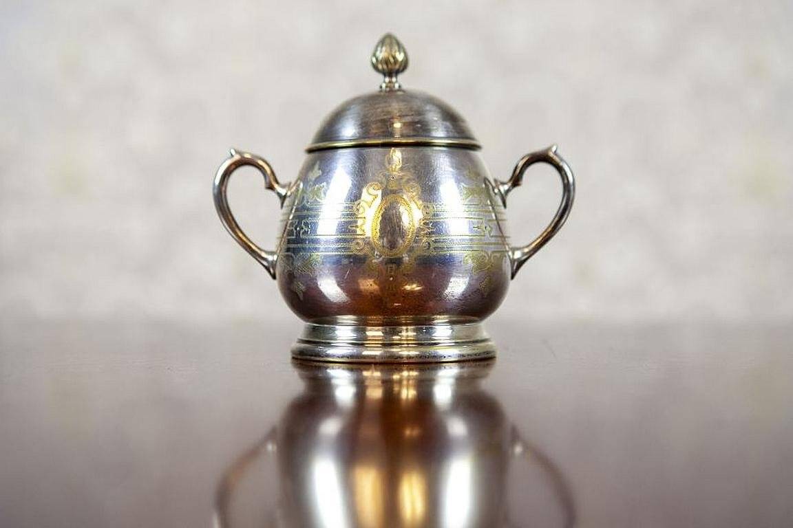 Silver-Plated Coffee/Tea Set, 1930s, Set of 3