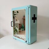 Vintage metal medicine cabinet from the 1950s
