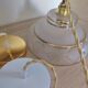 Art Deco glass suspension