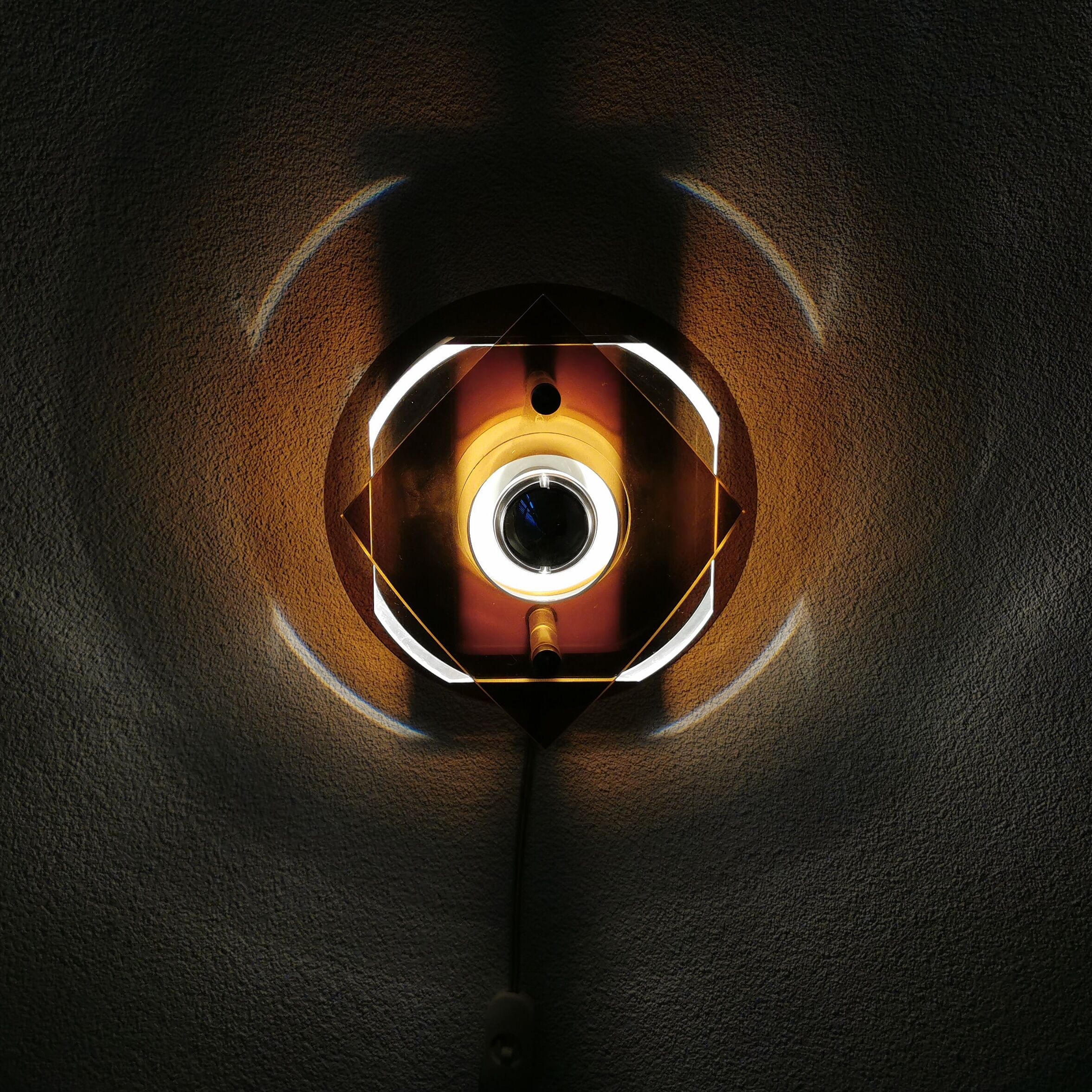 Herda wall lamp plexiglass, eighties