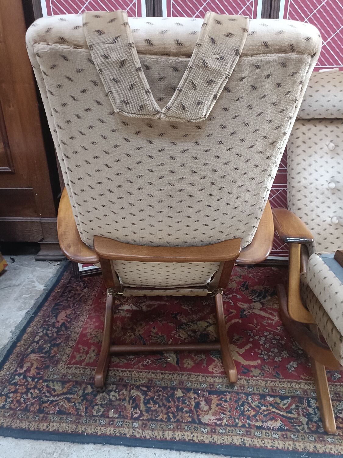 Pair of armchairs with ottomans, Polyconfort from Poly X, France