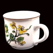 Set of 6 coffee cups and saucers Villeroy & Boch, vintage, Botanica